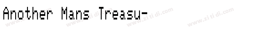 Another Mans Treasu字体转换